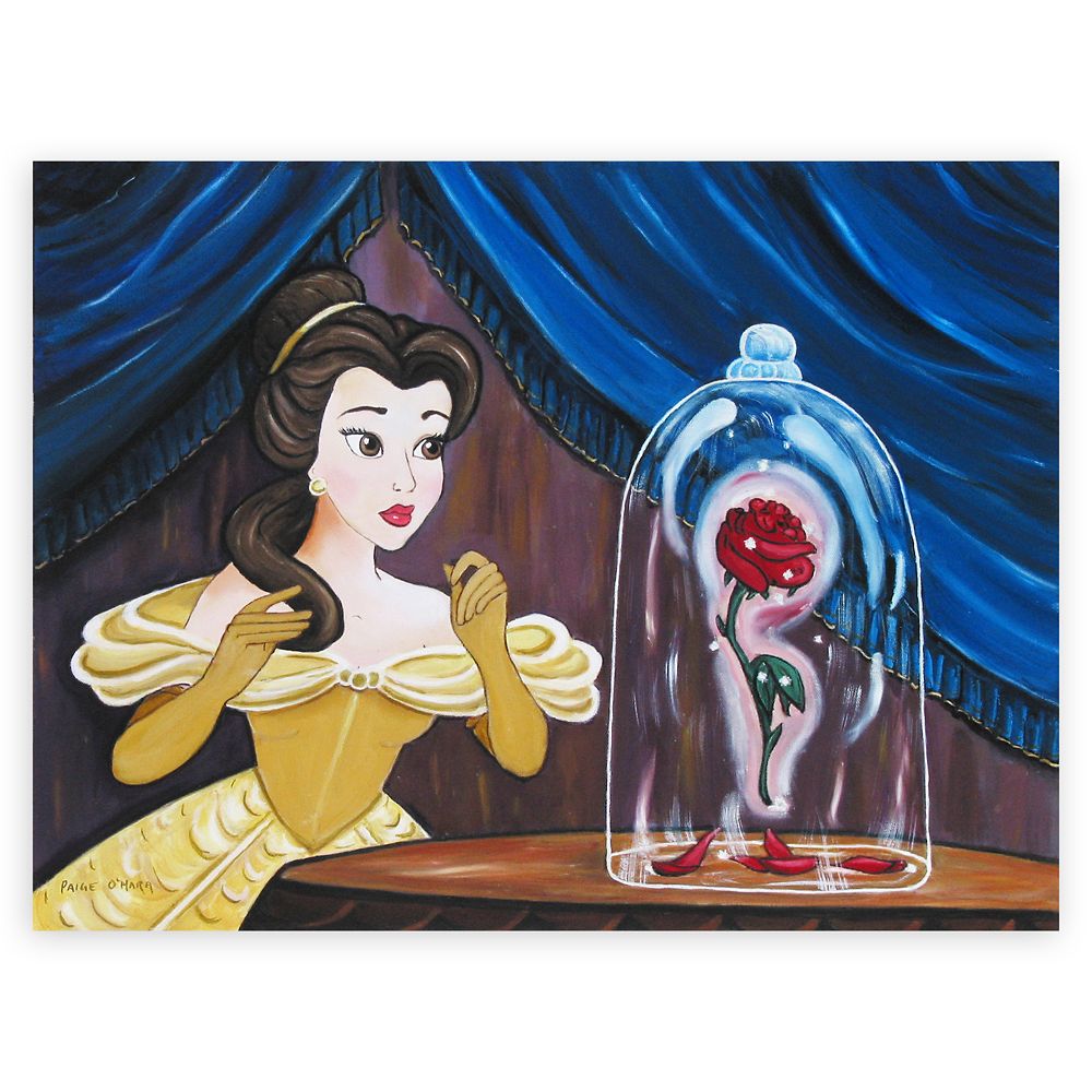 Beauty and the Beast Enchanted Rose Gicle by Paige OHara Limited Edition Official shopDisney