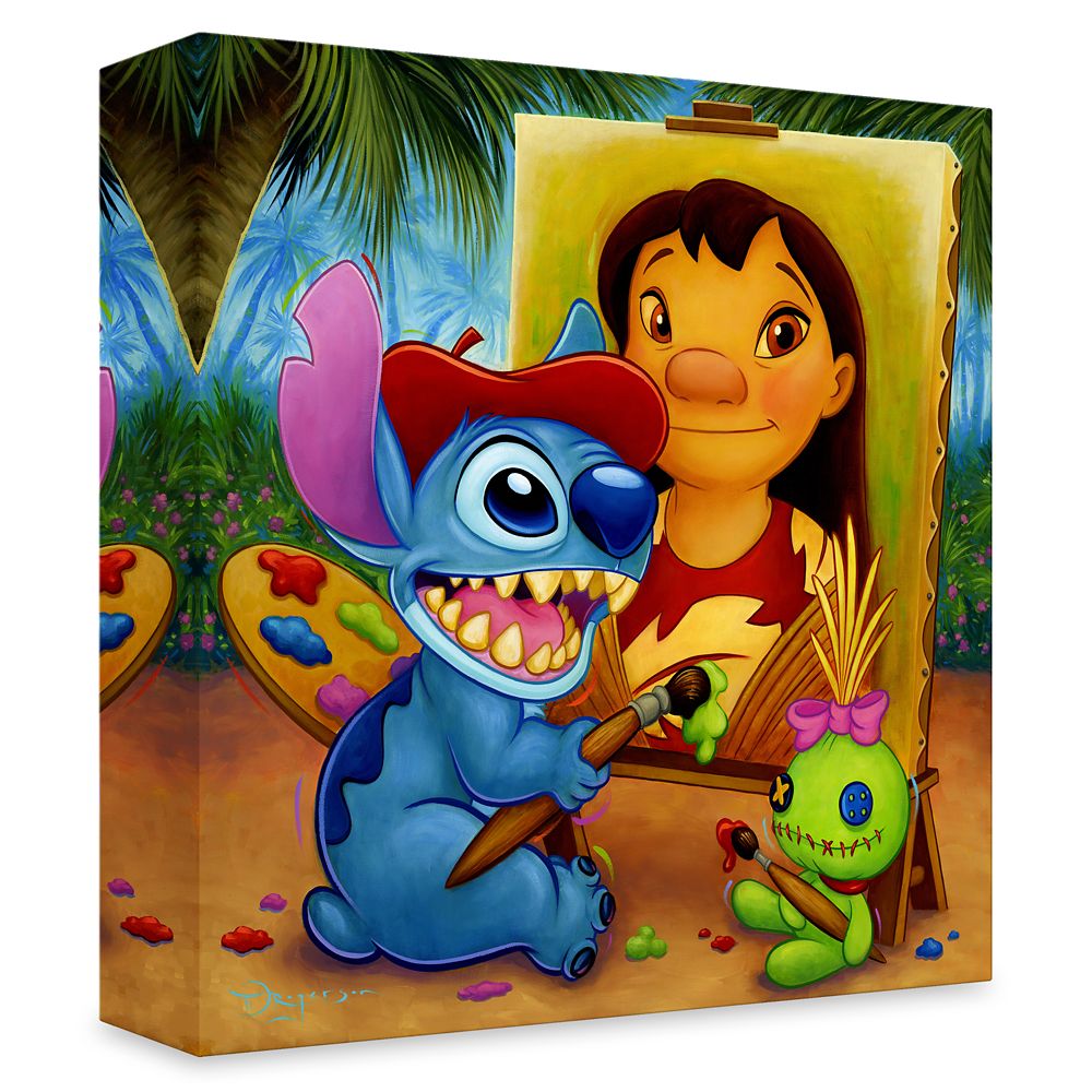 Lilo & Stitch ''The Mona Lilo'' Gicl&eacute;e by Tim Rogerson &ndash; Limited Edition