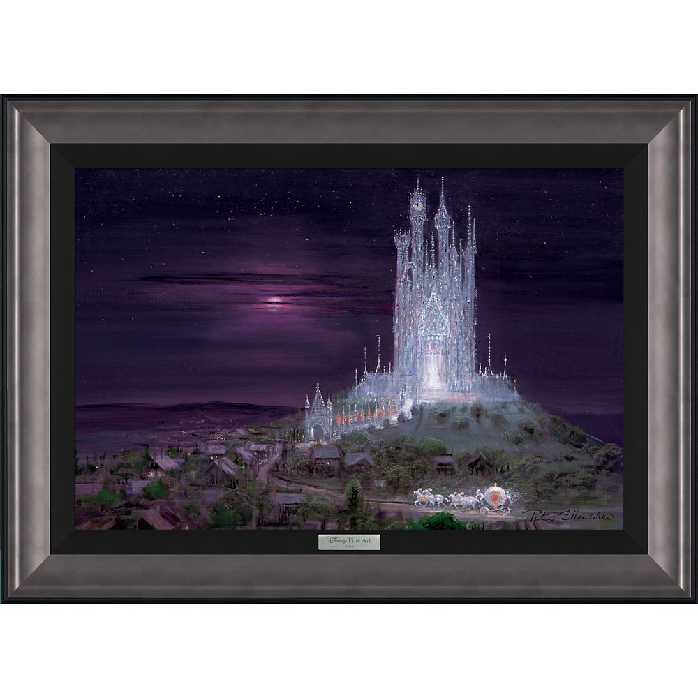 Cinderella ''Glass Castle'' by Peter Ellenshaw Framed Canvas Artwork – Limited Edition