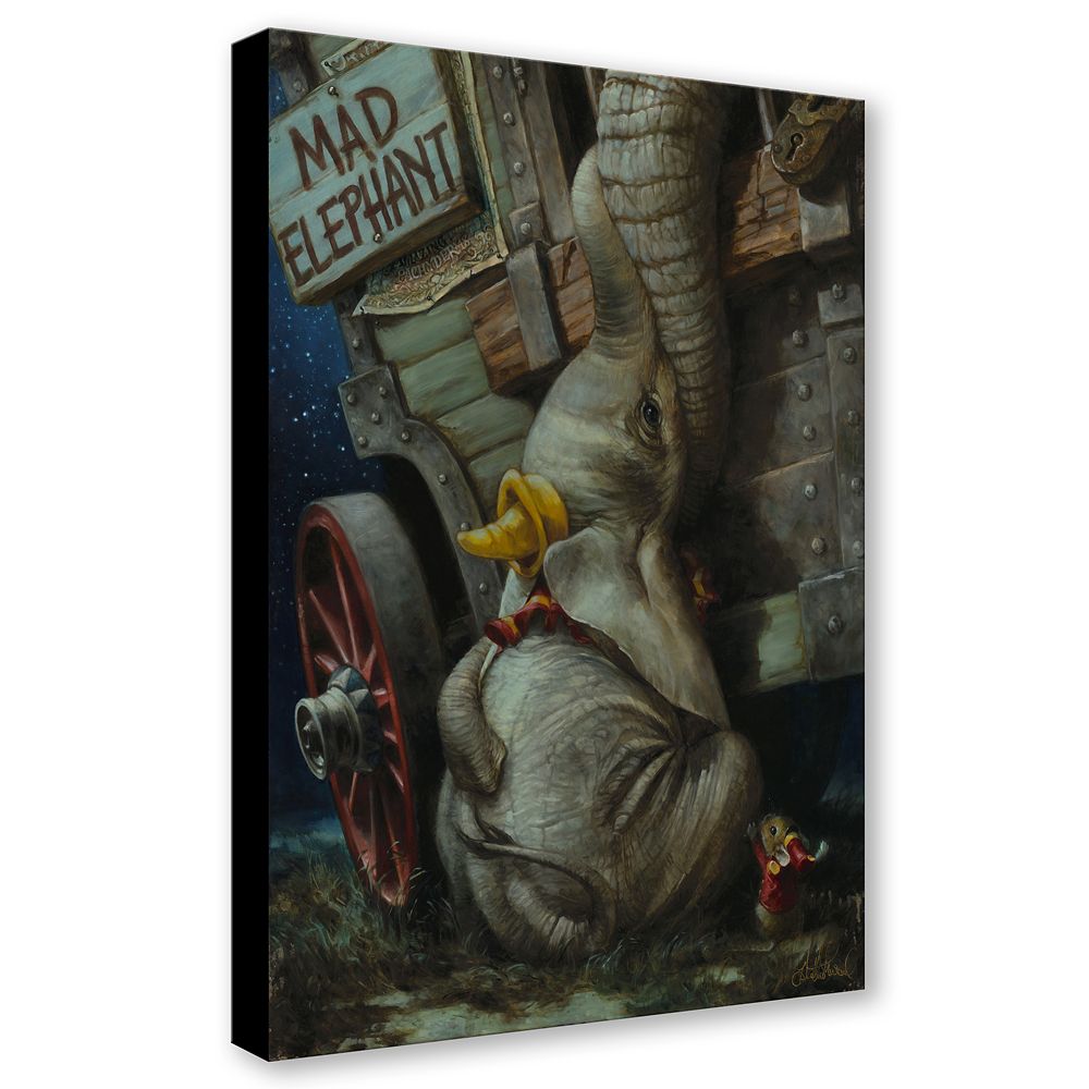 Dumbo ''Baby of Mine'' by Heather Edwards Hand-Signed & Numbered Canvas Artwork &ndash; Limited Edition