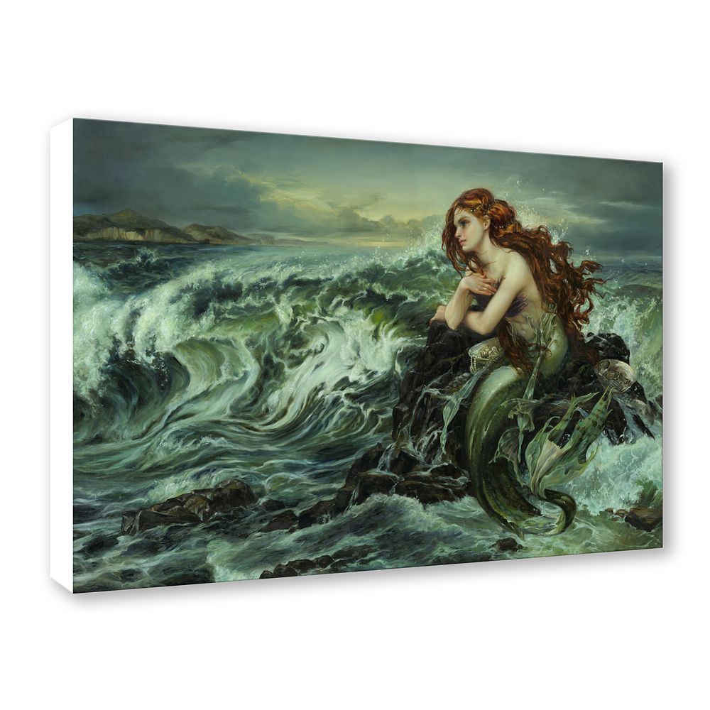 Ariel ''Drawn to the Shore'' by Heather Edwards Hand-Signed & Numbered Canvas Artwork &ndash; Limited Edition