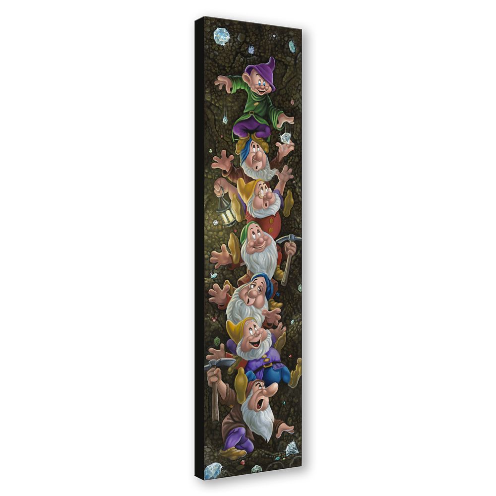 Seven Dwarfs ''Climbin' for Diamonds'' by Jared Franco Hand-Signed & Numbered Canvas Artwork &ndash; Limited Edition