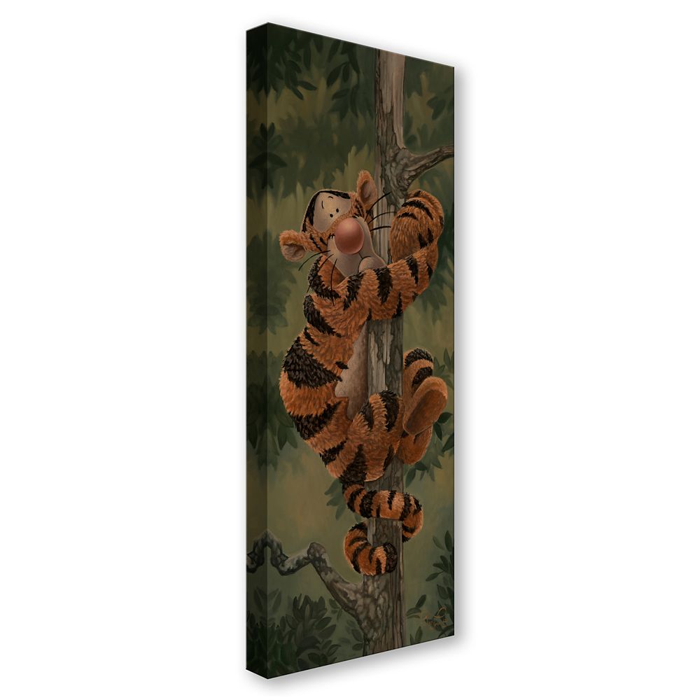 Tigger ''Don't look Down'' by Jared Franco Hand-Signed & Numbered Canvas Artwork &ndash; Limited Edition