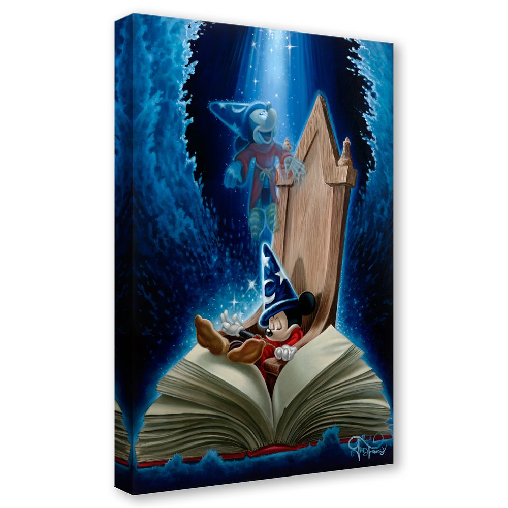 Sorcerer Mickey Mouse ''Dreaming of Sorcery'' by Jared Franco Hand-Signed & Numbered Canvas Artwork &ndash; Limited Edition