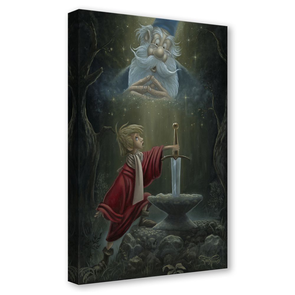 The Sword in the Stone ''Hail King Arthur'' by Jared Franco Hand-Signed & Numbered Canvas Artwork &ndash; Limited Edition