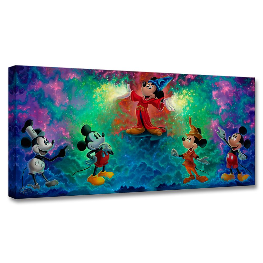 Mickey Mouse ''Mickey's Colorful History'' by Jared Franco Hand-Signed & Numbered Canvas Artwork &ndash; Limited Edition