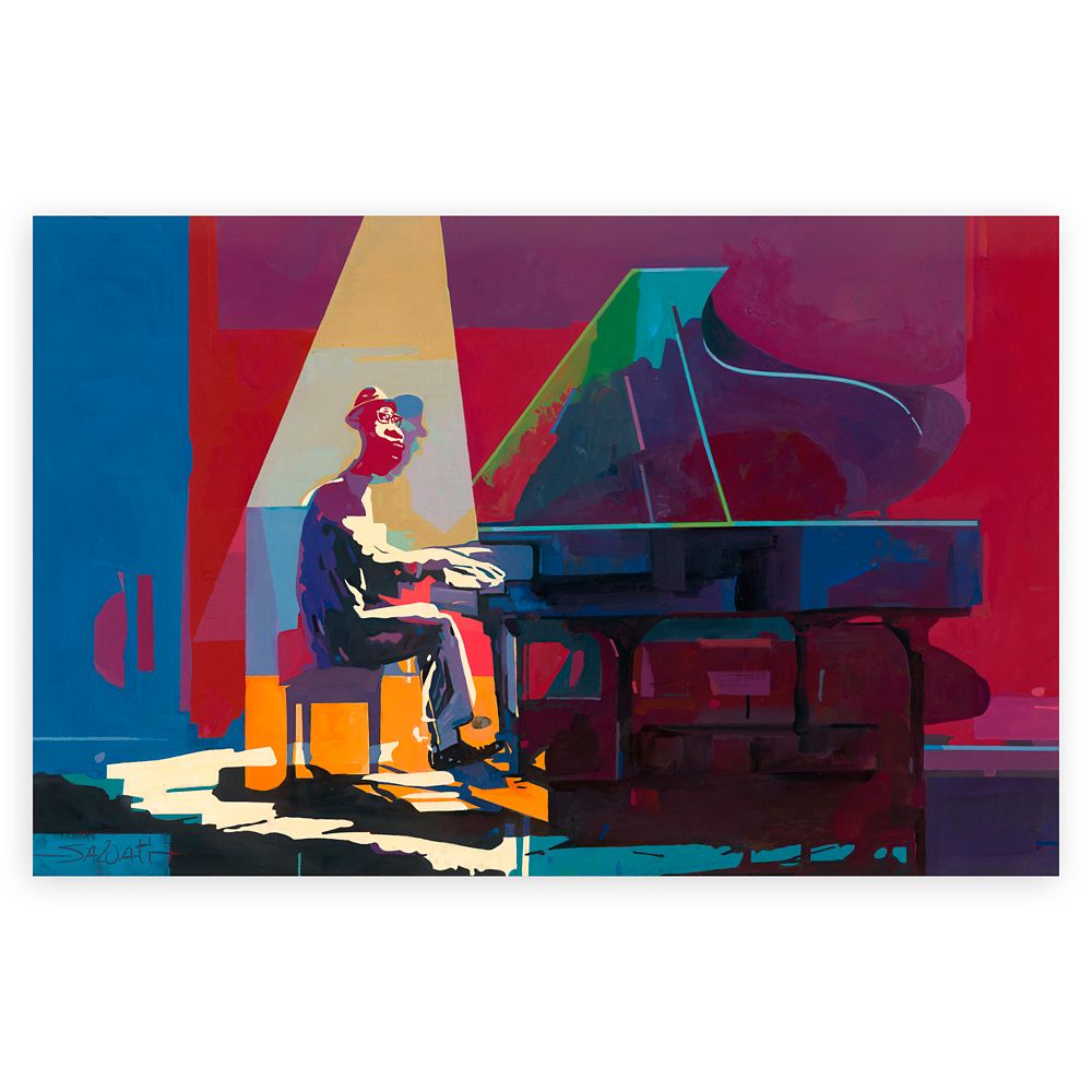 Joe Gardner The Soul of Music by Jim Salvati Hand-Signed & Numbered Canvas Artwork Limited Edition Official shopDisney