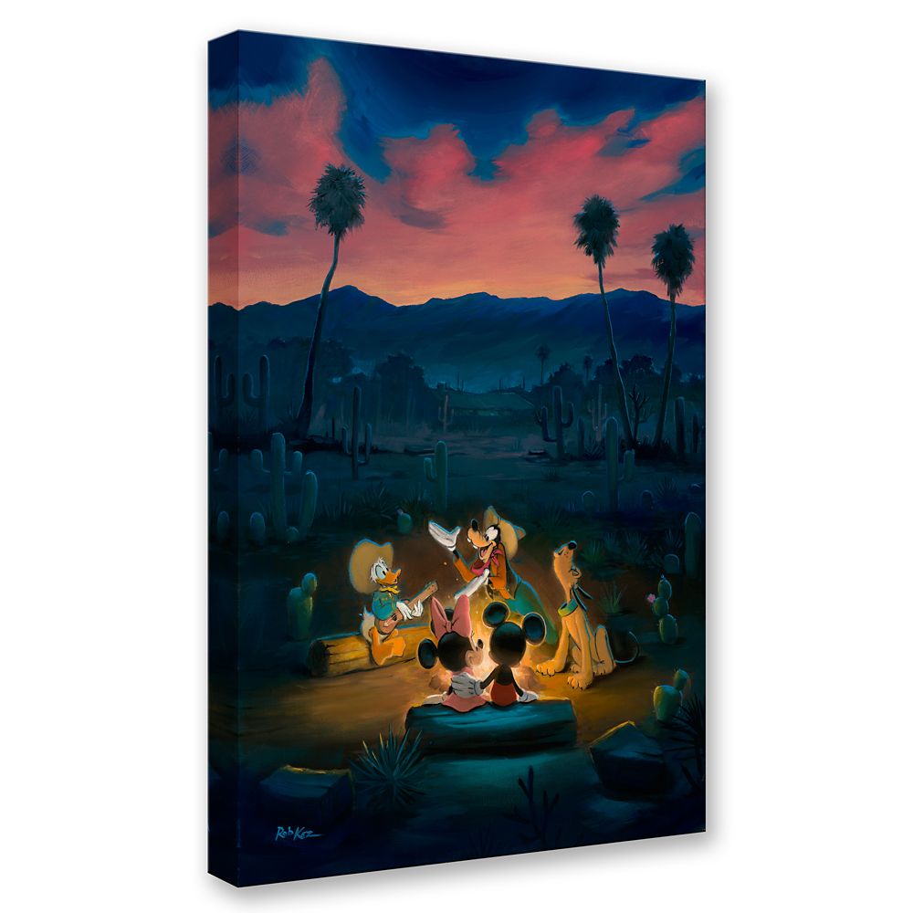 Mickey Mouse and Friends ''Campfire Sing-Along'' Signed Gicl&eacute;e by Rob Kaz &ndash; Limited Edition