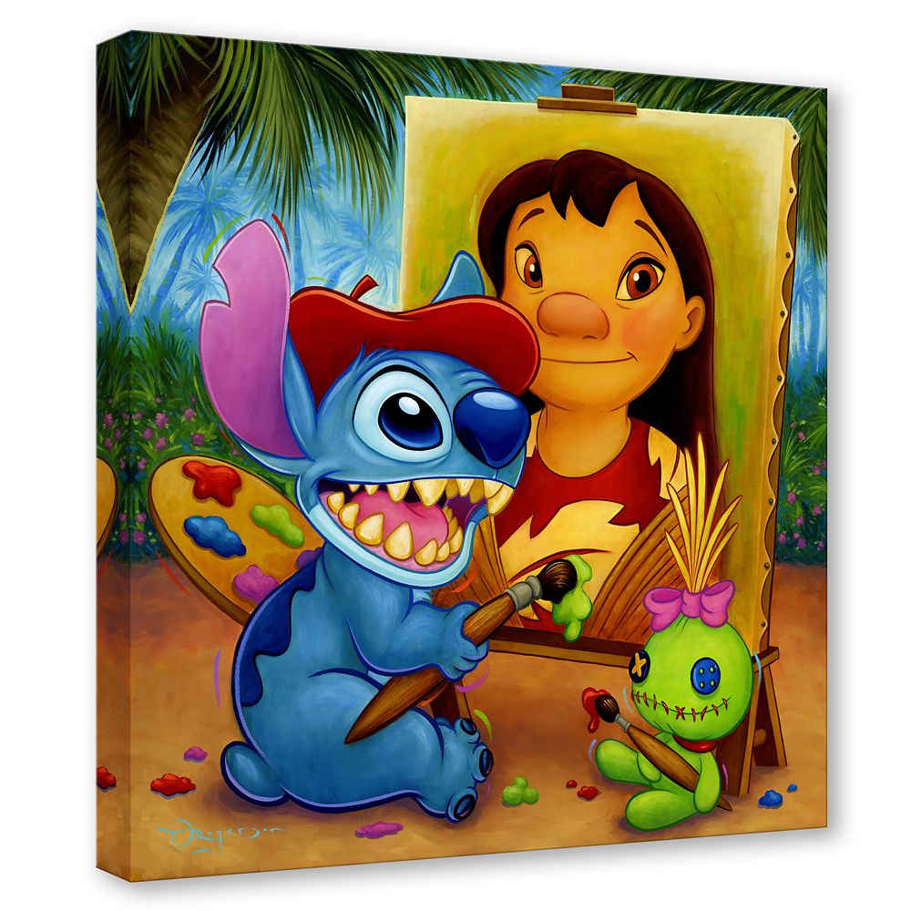 Lilo & Stitch ''The Mona Lilo'' Signed Gicl&eacute;e by Tim Rogerson &ndash; Limited Edition