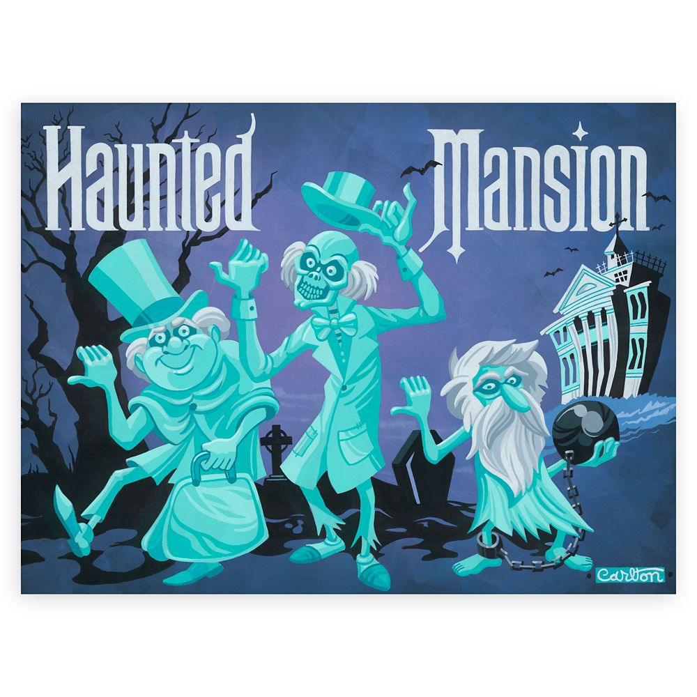 The Haunted Mansion The Travelers Signed Gicle by Trevor Carlton  Limited Edition Official shopDisney