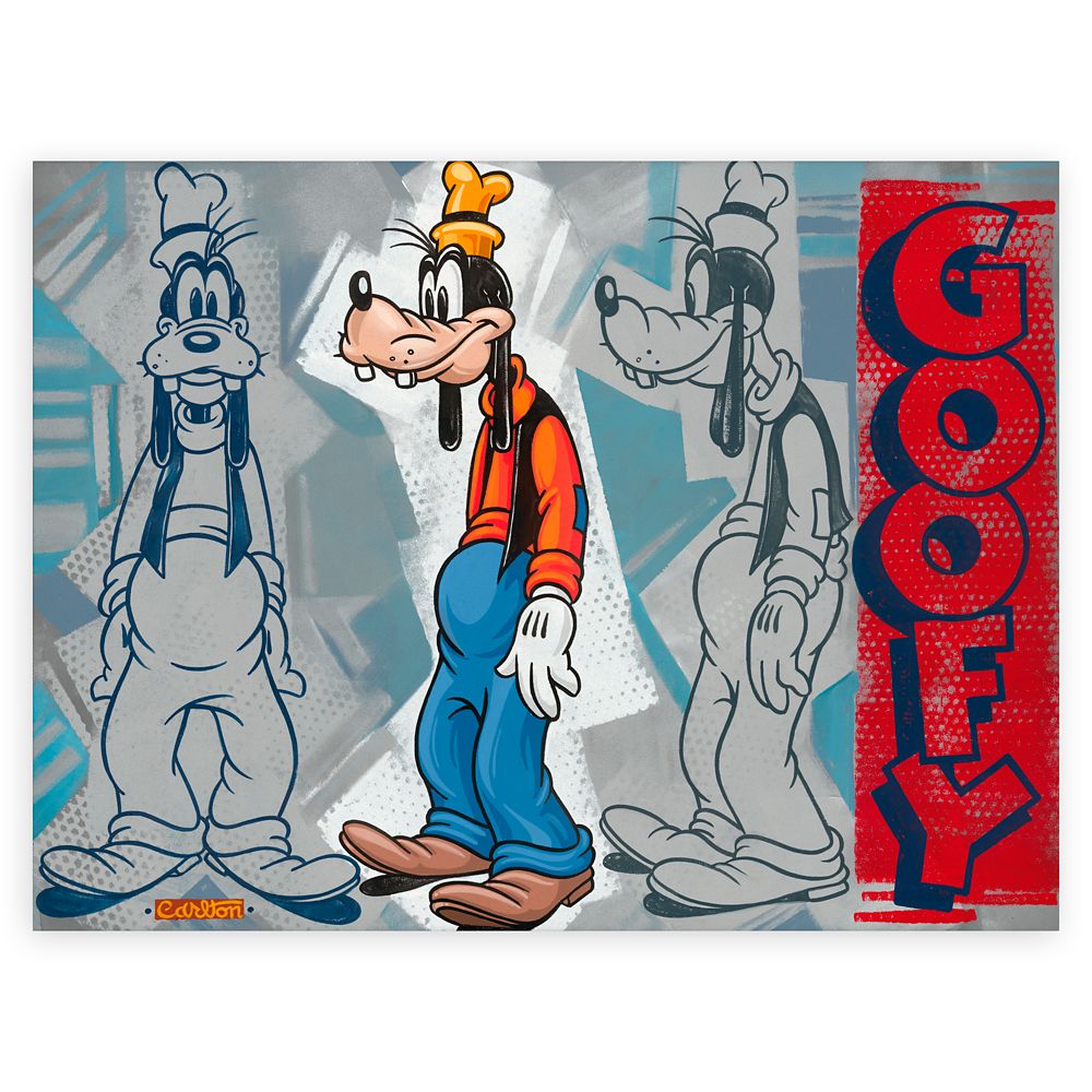 Goofy What a Goofy Profile Signed Gicle by Trevor Carlton  Limited Edition Official shopDisney