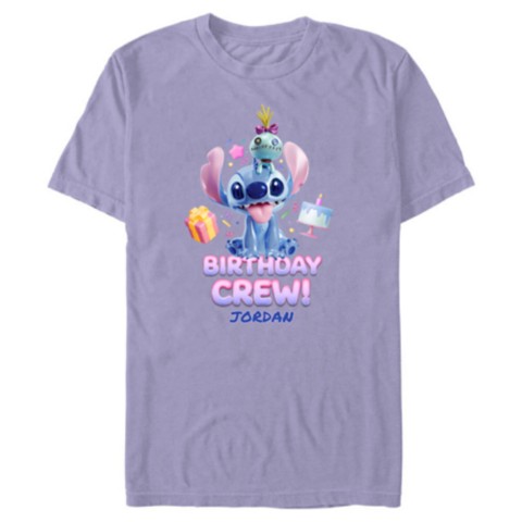 Футболки Disney Stitch and Scrump ''Birthday Crew!'' T-Shirt – Lilo & Stitch – Customized