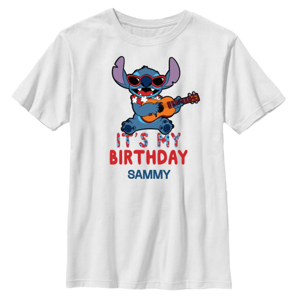 Stitch Its My Birthday T-Shirt for Kids Lilo & Stitch Customized Official shopDisney