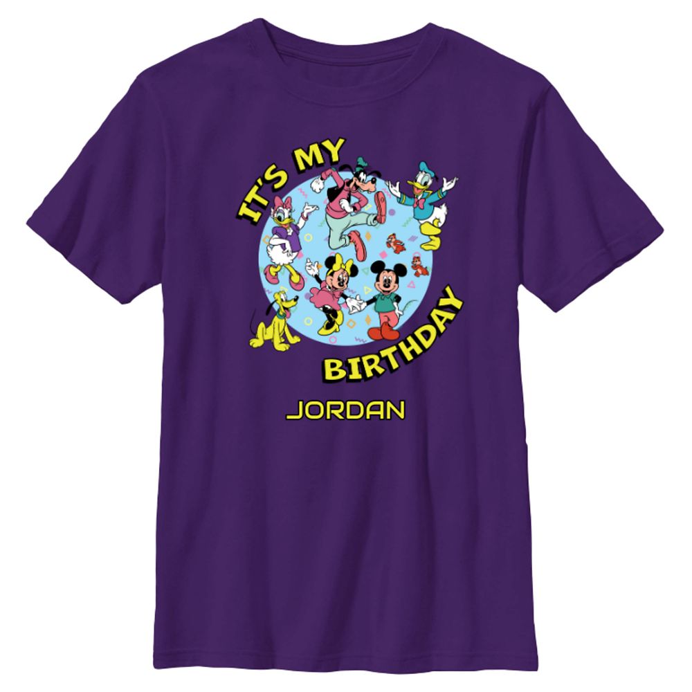 Mickey Mouse and Friends Its My Birthday Party Matching T-Shirt for Kids Customized Official shopDisney