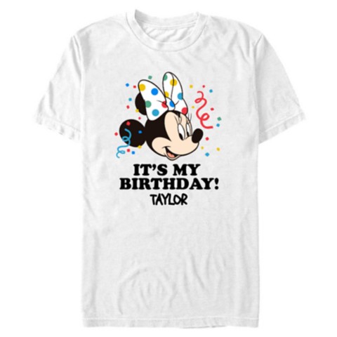 Футболки Disney Minnie Mouse ''It's My Birthday'' T-Shirt – Customized