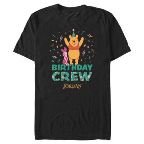 Футболки Disney Winnie the Pooh and Piglet ''Birthday Crew'' Party Matching T-Shirt – Customized