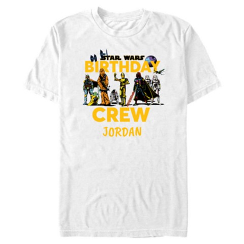 Футболки Disney Star Wars ''Birthday Crew'' Party Matching T-Shirt – Customized