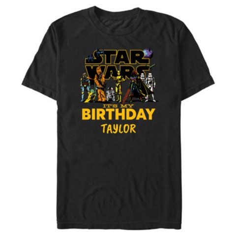 Футболки Disney Star Wars ''It's My Birthday'' Party Matching T-Shirt – Customized