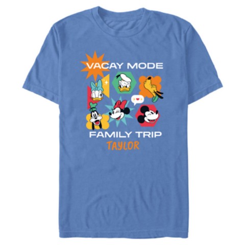 Футболки Disney Mickey Mouse and Friends ''Vacay Mode Family Trip'' T-Shirt – Customized