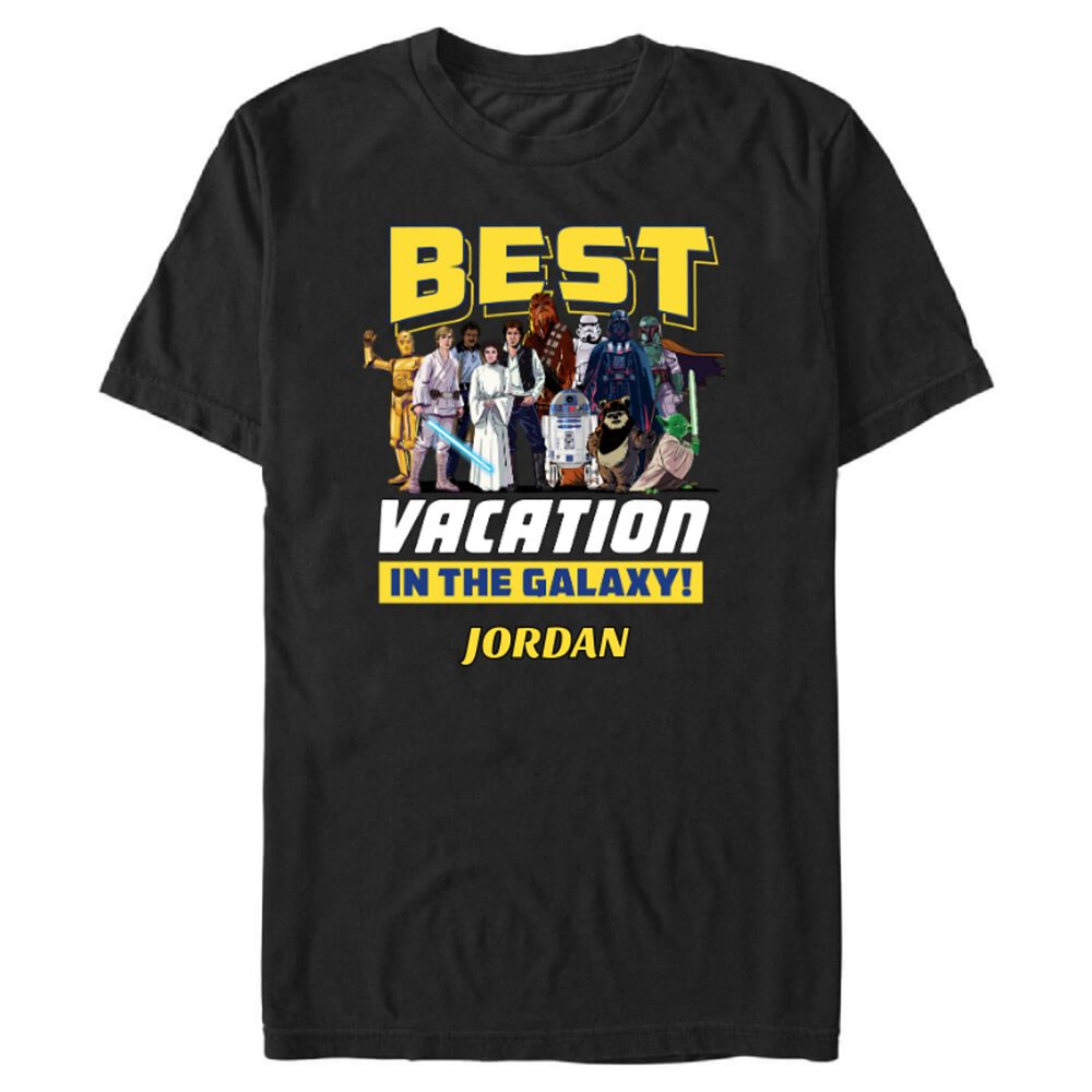 Star Wars ''Best Vacation in the Galaxy'' T-Shirt for Adults – Customized