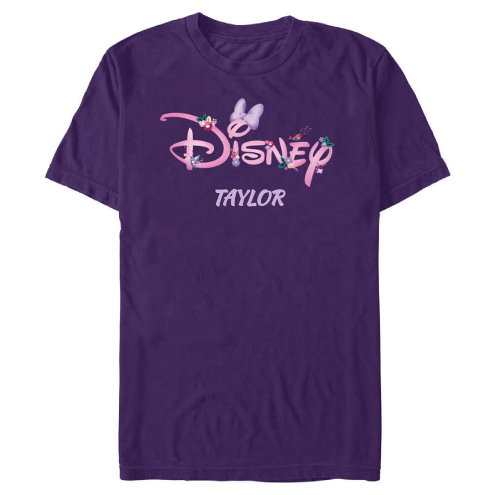 Minnie Mouse Springtime Disney Logo Matching T-Shirt for Adults Customized
