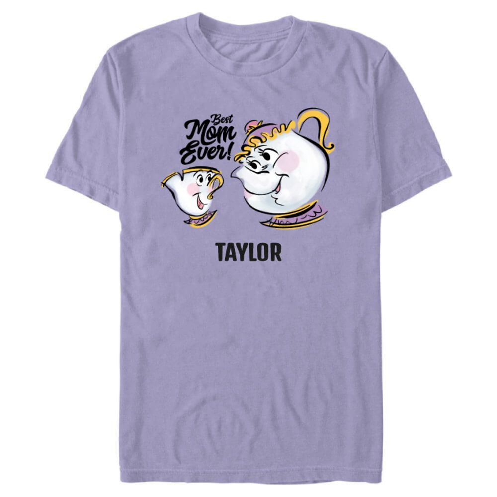 Mrs. Potts and Chip ''Best Mom Ever!'' Mother's Day T-Shirt for Adults – Beauty and the Beast – Customized