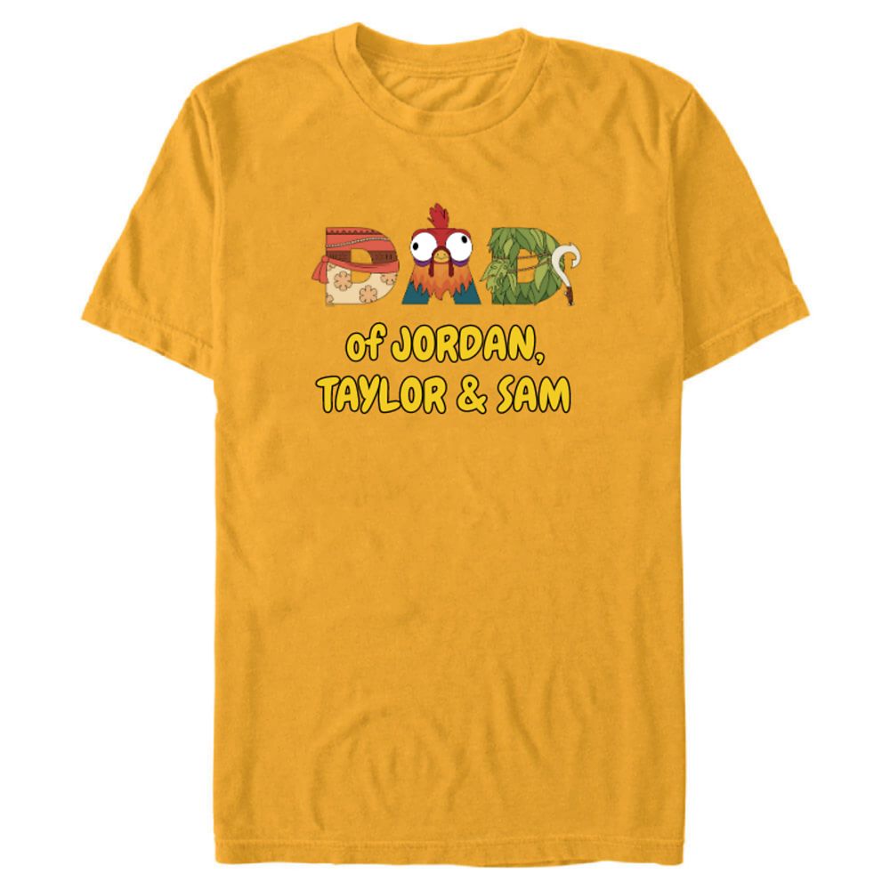 Moana Dad Fathers Day T-Shirt for Adults Customized Official shopDisney