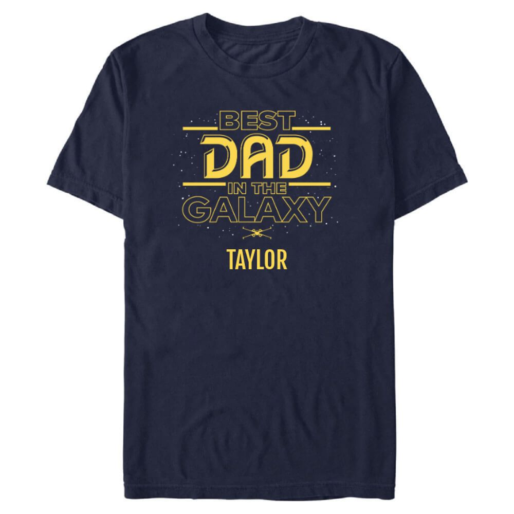Star Wars ''Best Dad in the Galaxy'' Father's Day T-Shirt for Adults – Customized