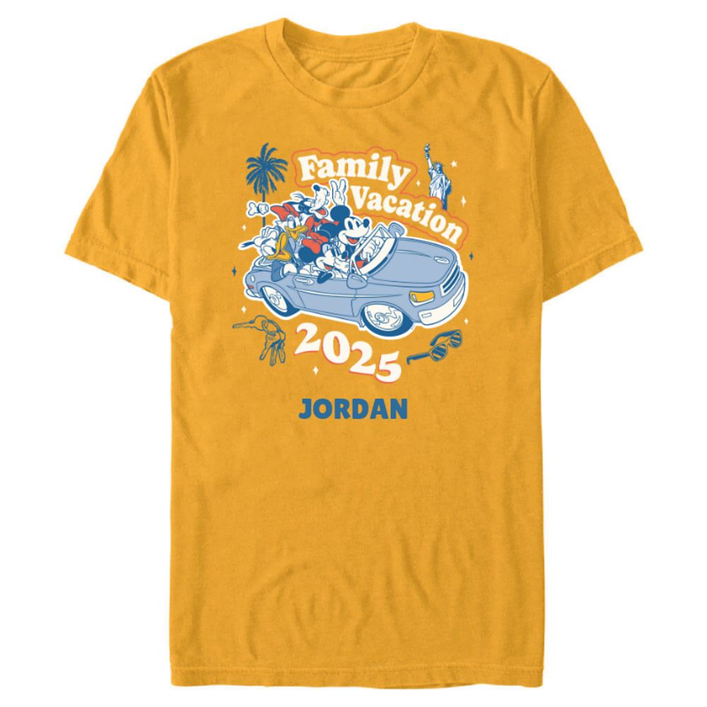 Mickey Mouse and Friends ''Family Vacation 2025'' T-Shirt for Adults – Customized