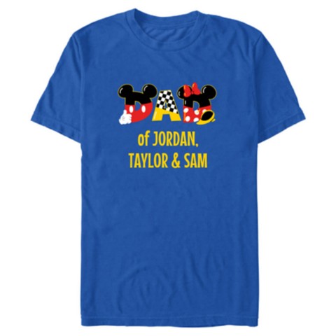 Футболки Disney Mickey and Minnie Mouse ''Dad'' Father's Day T-Shirt – Customized