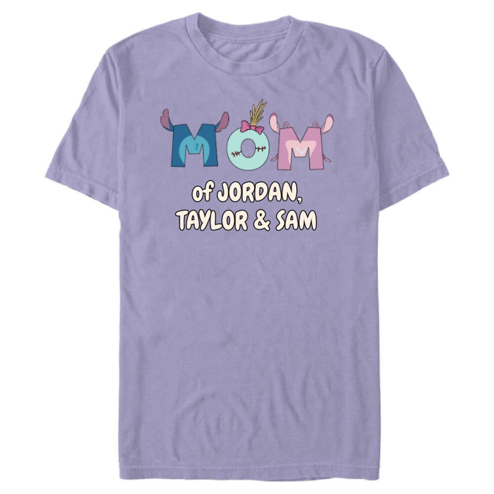 Stitch, Angel & Scrump Mom Mothers Day T-Shirt for Adults Lilo & Stitch Customized Official shopDisney