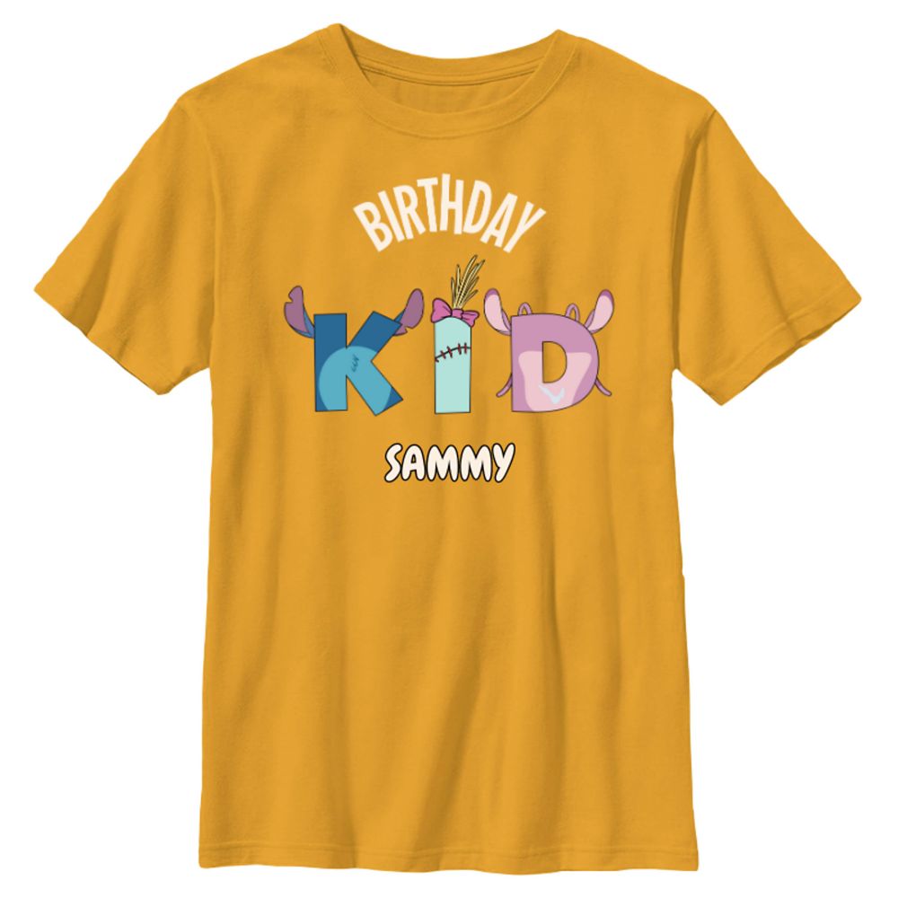 Stitch, Angel & Scrump Birthday Kid Matching T-Shirt for Kids Lilo & Stitch Customized Official shopDisney
