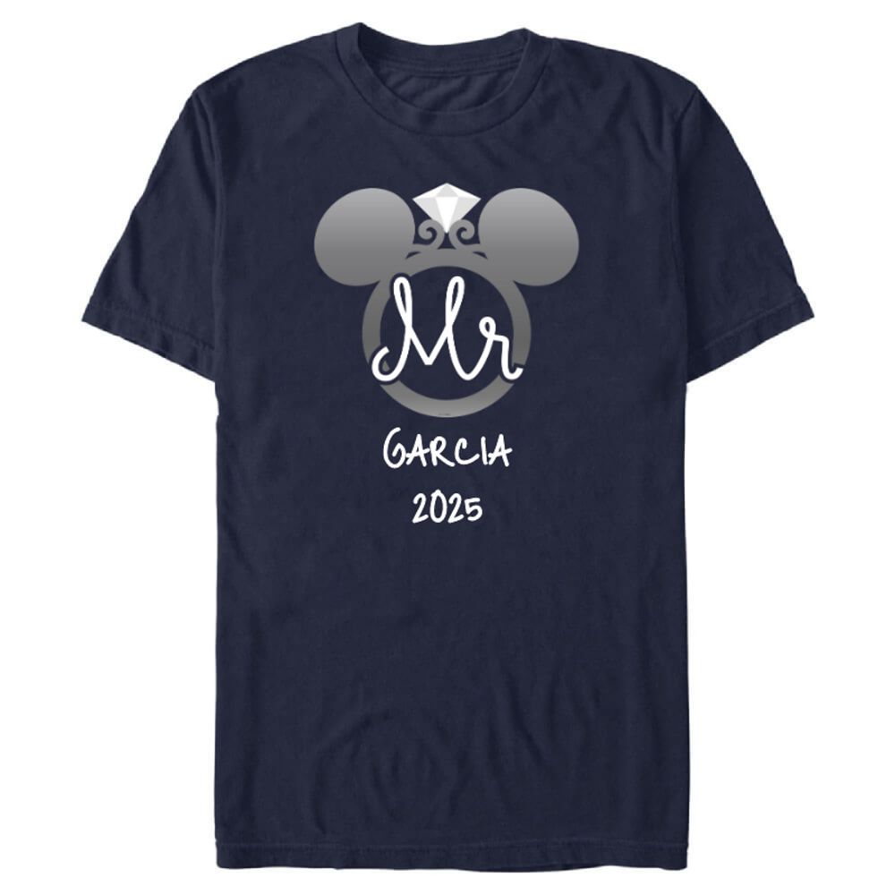 Mickey Mouse Mr Groom Wedding Ring His Honeymoon T-Shirt Customized Official shopDisney