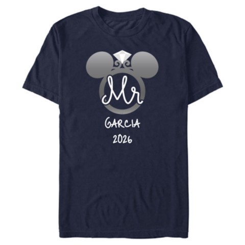 Футболки Disney Mickey Mouse ''Mr'' Groom Wedding Ring His Honeymoon T-Shirt – Customized