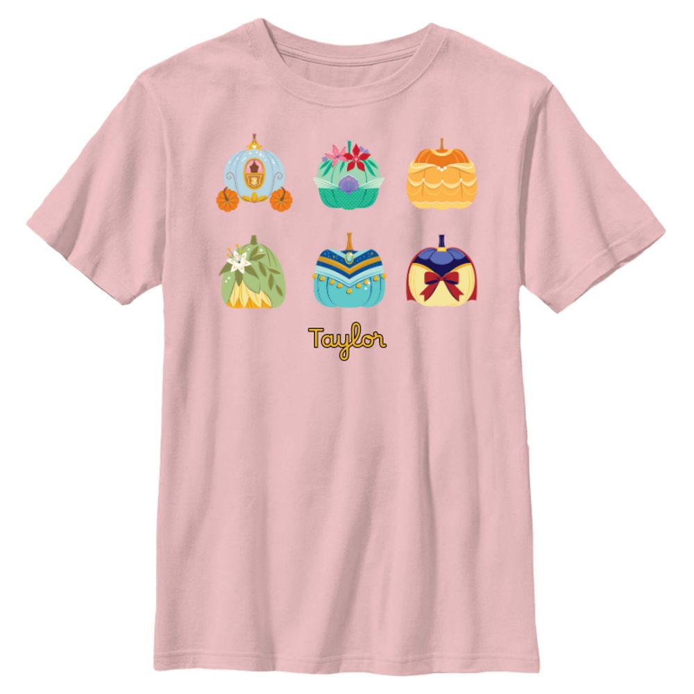 Disney Princess Fall Pumpkins T-Shirt for Kids Customized