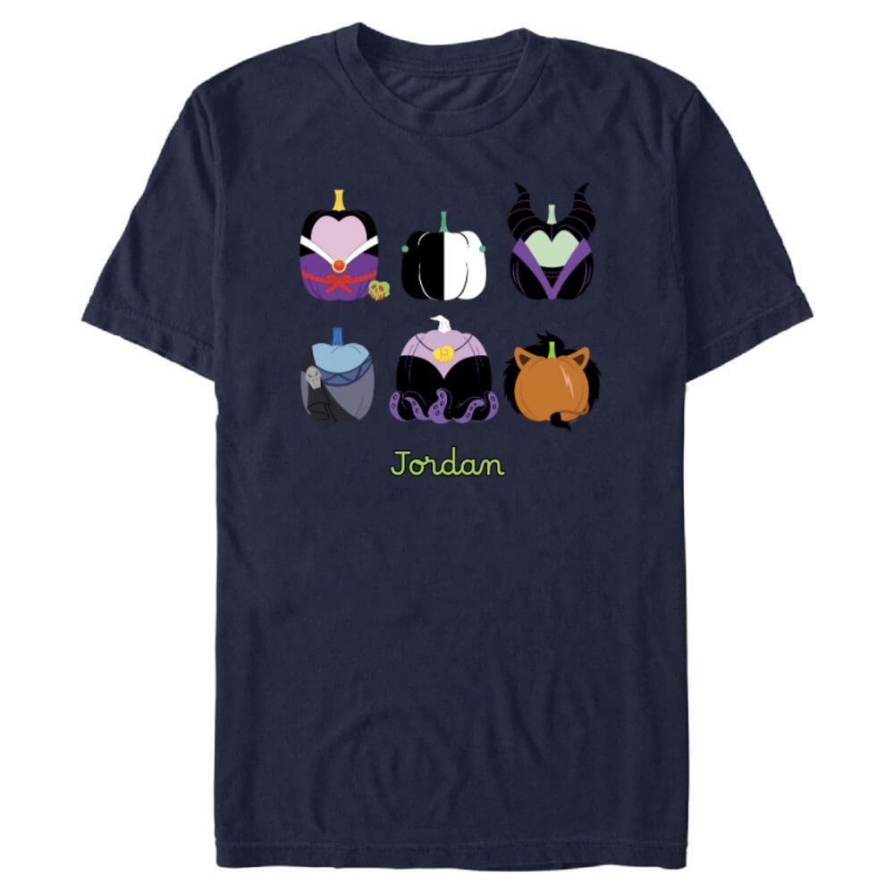 Disney Villains Halloween Pumpkins T-Shirt for Adults – Customized