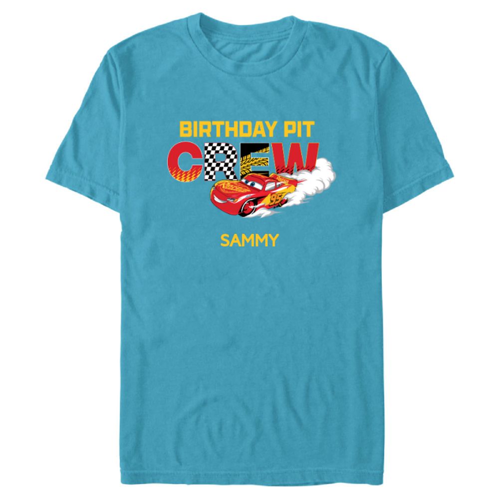Lightning McQueen Birthday Pit Crew T-Shirt for Kids Cars Customized Official shopDisney