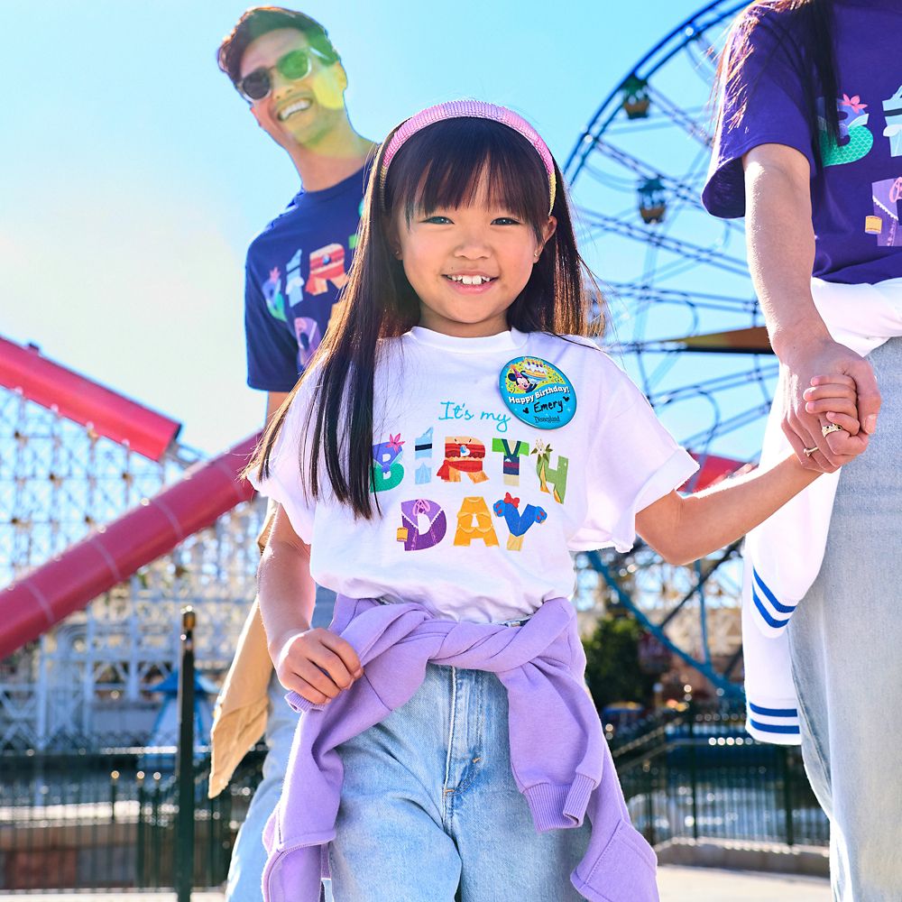 Disney Princess ''It's My Birthday'' Character Letters T-Shirt for Kids &ndash; Customized