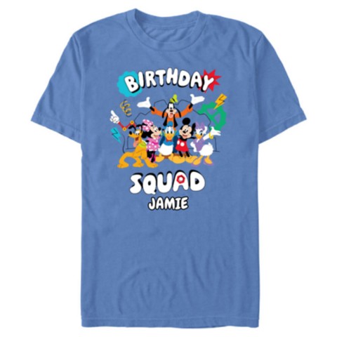 Футболки Disney Mickey Mouse and Friends ''Birthday Squad'' T-Shirt for Kids – Customized