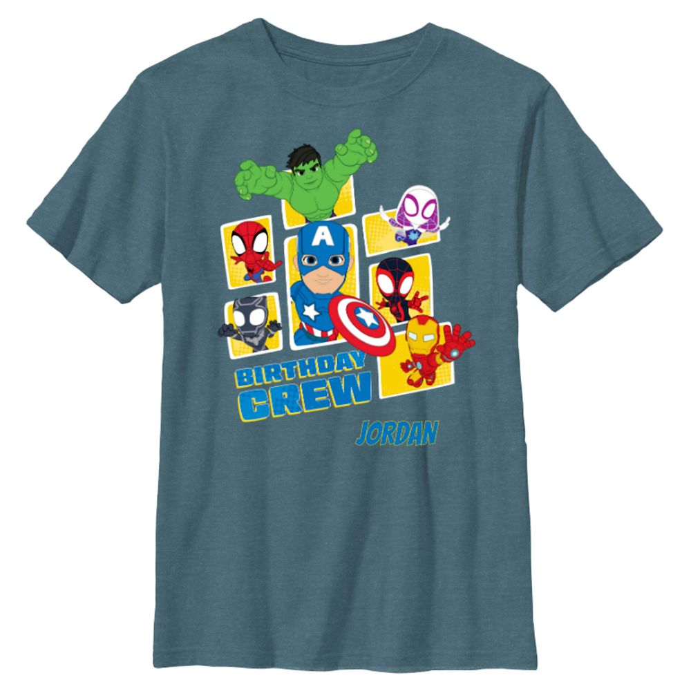 Spidey and His Amazing Friends ''Birthday Crew'' T-Shirt for Kids – Customized