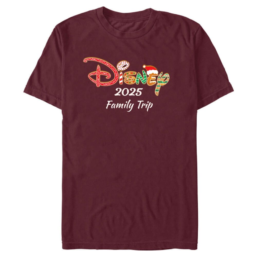 Disney Christmas Holiday Gingerbread Script Logo 2025 T-Shirt  Customized