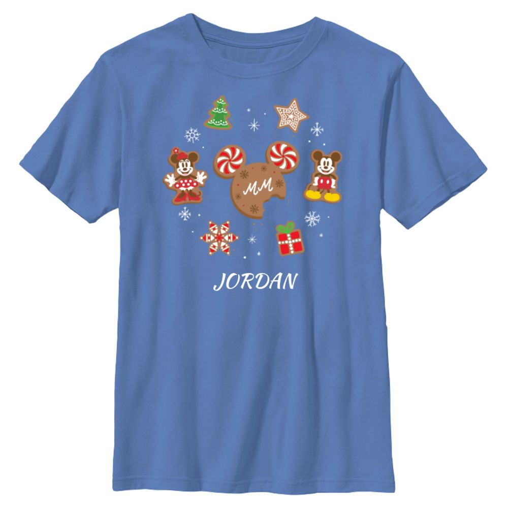 Mickey and Minnie Mouse Christmas Holiday Gingerbread Cookies T-Shirt Customized Official shopDisney