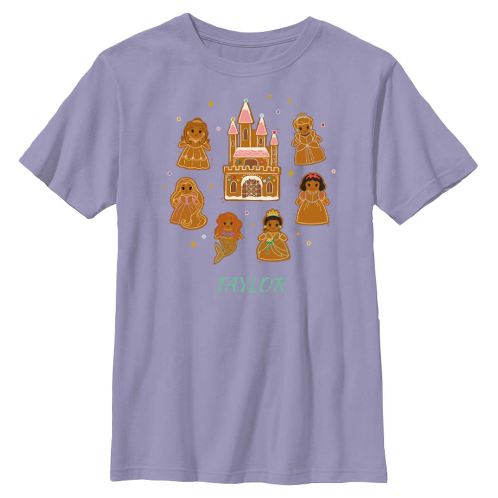 Disney Princess Holiday Gingerbread Cookie Castle T-Shirt  Customized