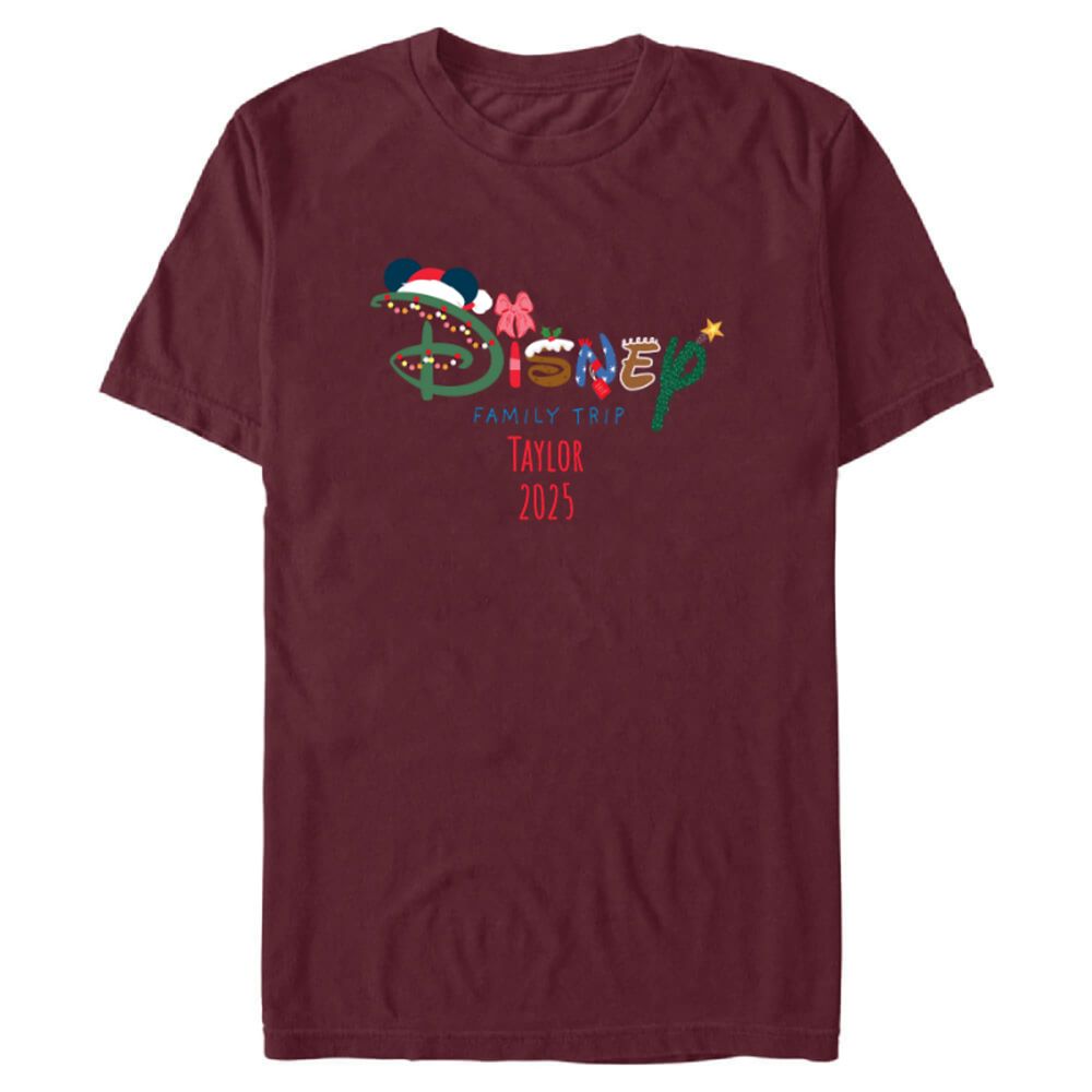 Disney Logo Holiday Family Trip T-Shirt Customized