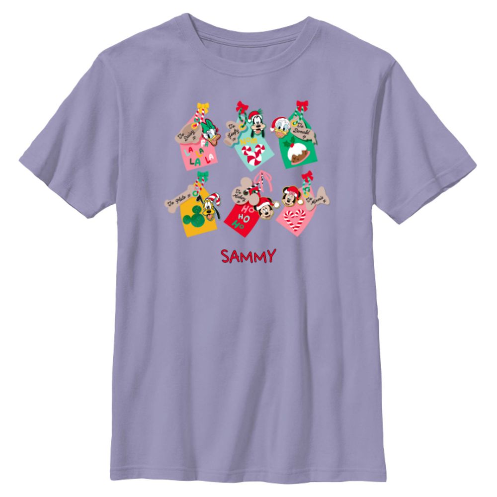 Mickey Mouse and Friends Holiday Gift Tags T-Shirt Customized Official shopDisney