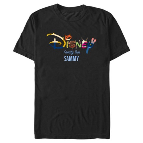 Футболки Disney Zootopia Disney Logo Family Trip T-Shirt for Adults – Customized