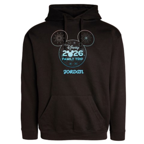 Худи Disney Mickey Mouse Icon Fireworks ''Disney Family Trip 2026'' Pullover for Adults – Customized