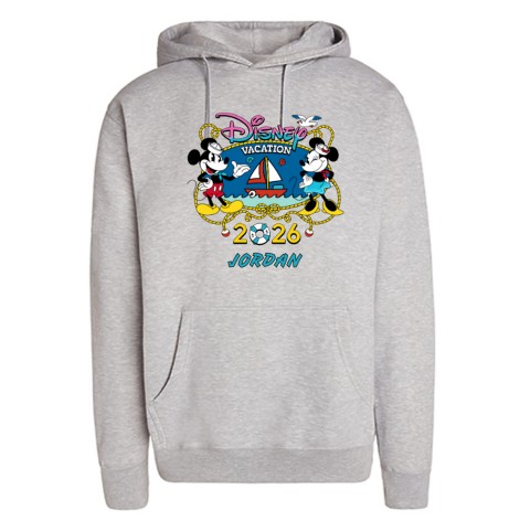 Худи Disney Mickey and Minnie Mouse Disney Cruise Vacation 2026 Pullover for Adults – Customized
