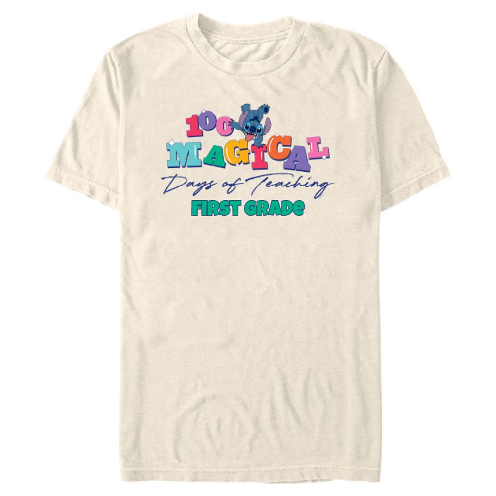 Stitch ''100 Magical Days of Teaching'' 100th Day of School T-Shirt for Adults &ndash; Lilo & Stitch &ndash; Customized