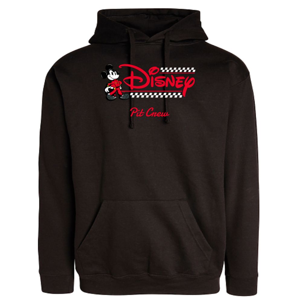 Mickey Mouse Race Car Driver Racing Flag Disney Logo Pullover Hoodie for Adults - Customized | Disney Store